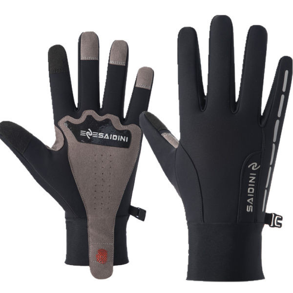 Мъжки ръкавици с плюшена подплата и надпис