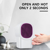 Jauns silts pūtējs ātrā sildītāja ventilators mehāniski kompakts, ērts sildītājs mini mājas darbvirsmas sildītājs klusais USB elektriskais sildītājs