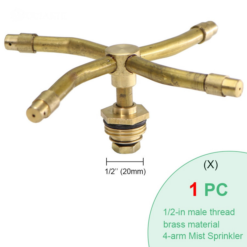 MUCIAKIE Месингова дюза Градинска мъгла Спринклер Спрей Медна мъгла Охлаждаща система Накрайник Напоителна резба Инструменти за поливане с мъгла
