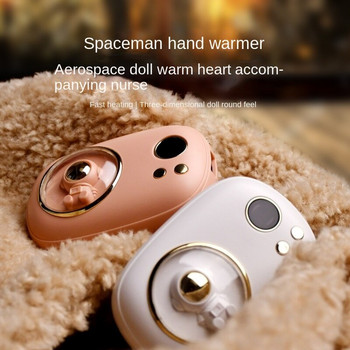 Mini Space Number Display Cute Hand Warmer 10000 mAh Cartoon Power Bank Handwarmer 2 in 1 Warming Hand Rechargeable Handwarmer