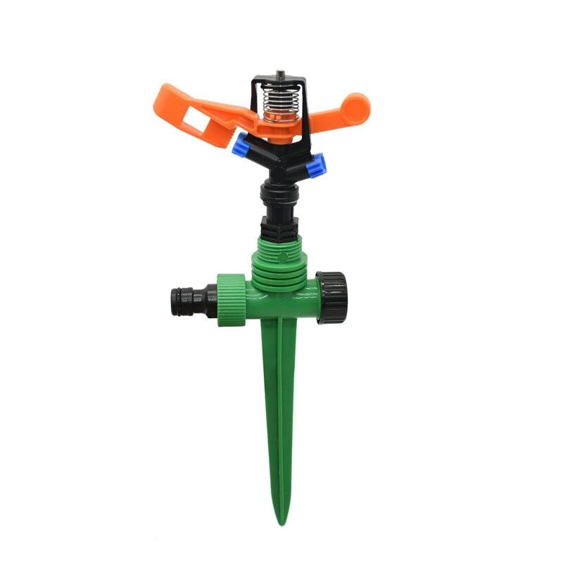 1/2" въртящи се водни спринклерни пръскачки G1/2" пластмасови шипове НАПОЯВАЩИ дюзи Използват се за поливане и напояване 1 КОМПЛЕКТ