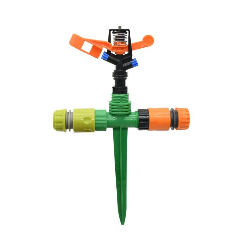 1/2" въртящи се водни спринклерни пръскачки G1/2" пластмасови шипове НАПОЯВАЩИ дюзи Използват се за поливане и напояване 1 КОМПЛЕКТ