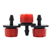 Sarkans automātiskais dārza pilinātājs mikro pilināmā apūdeņošana laistīšana pret aizsērēšanu izstarotājs dārza piederumi 4/7 mm šļūtenei 300 gab.