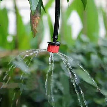 Red Automatic Garden Dripper Micro Drip Irrigation Πότισμα Αντιφρακτικό Emitter Garden Supplies for 4/7mm Hose 300 τμχ