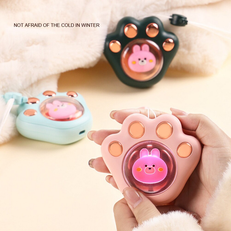 2023 Мини преносим нагревател за ръце Бързо загряващ котешка лапа Електрически зимен нагревател USB акумулаторен джобен нагревател за ръце за домашен офис