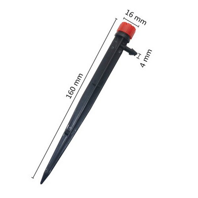 50 gab. 16 cm mikro burbuļu pilināmā apūdeņošana 360 grādos regulējams kāts Ūdens pilinātājs Dārza laistīšanai Izmantojiet 4/7 mm šļūteni