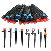 90/180/360 grādu regulējams apūdeņošanas pilinātājs, ievietojot zemi 4/7 mm šļūtene dārza laistīšanai, 13 cm, rotējošs virpuļveida smidzinātājs
