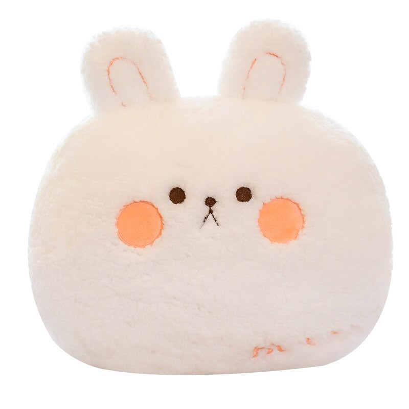 Сладка топла възглавница за ръце Плюшен заек Момиче Прасенце Дрямка Възглавница Подарък Карикатура Животни Възглавници Възглавници Прегръдки Играчки Топли за ръце