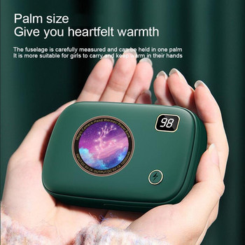 Σχήμα ψηφιακής φωτογραφικής μηχανής USB Επαναφορτιζόμενη χαριτωμένη μίνι θέρμανση χεριών 10000mAh Ηλεκτρικά Gadgets Power Bank Θερμαντήρας χεριών