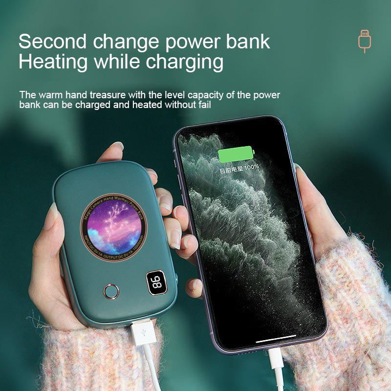 Форма за цифров фотоапарат USB акумулаторна сладка мини джобна нагревател за ръце Преносим 10000mAh електрически джаджи Power Bank нагревател за ръце