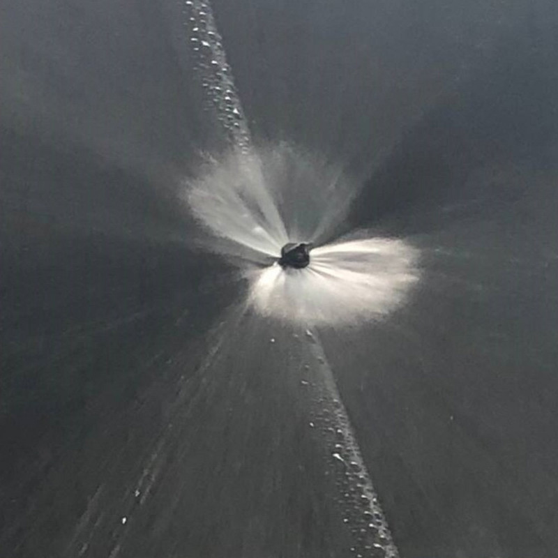 360 ъглова проста пречупваща дюза с външна резба Градинско земеделие Микро замъгляваща пречупваща пулверизирана пръскачка 100 бр.