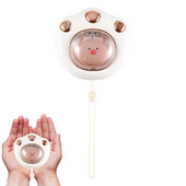 1gab Mini ziemas atkārtoti lietojams roku sildītājs, uzlādējams ātri uzsildāms Cute Cat Paw roku sildītājs tūlītējai sildīšanas komplekts aukstai ziemai