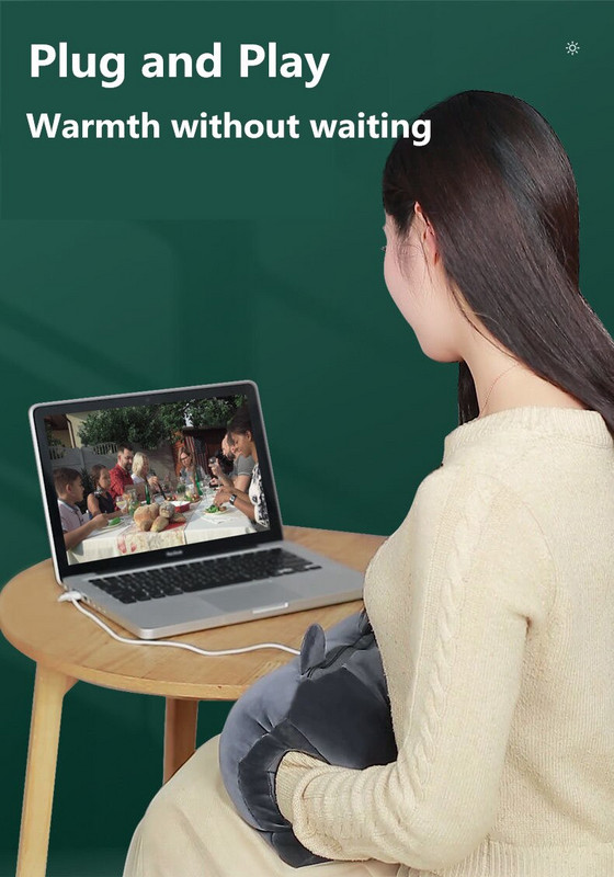 USB електрическо отопление за затопляне на ръце Карикатура за затопляне на ръце Подложка за момиче Топла бебешка плюшена възглавница Топла възглавница за ръце Спалня Коледен подарък