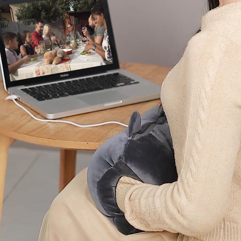 USB електрическо отопление за затопляне на ръце Карикатура за затопляне на ръце Подложка за момиче Топла бебешка плюшена възглавница Топла възглавница за ръце Спалня Коледен подарък