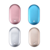 77JF pārnēsājams mini roku sildītājs 2in1 USB uzlādējams kabatas Power Bank ziemas sildītājs