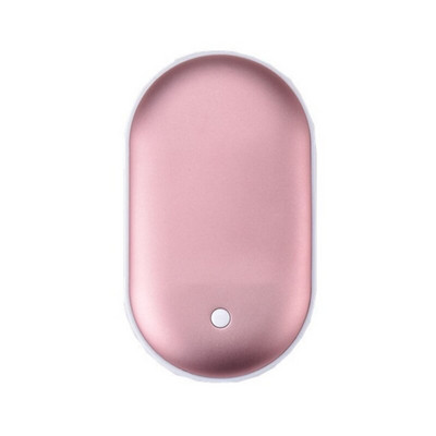 77JF pārnēsājams mini roku sildītājs 2in1 USB uzlādējams kabatas Power Bank ziemas sildītājs