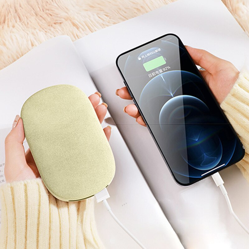 Нов нагревател за ръце USB захранваща банка Цифров контрол на температурата Мобилен захранващ нагревател Топъл артефакт за ръце 2023 Зима