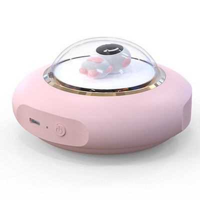 Astronaut LED Flying Diucer Hand Warmer Night Light 4000mAh 5-6 ωρών Χαριτωμένο θερμαντήρα χεριών Επαναφορτιζόμενα Χειμερινά ζεστά προϊόντα