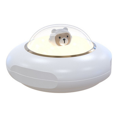 Astronaut LED Flying Diucer Hand Warmer Night Light 4000mAh 5-6 ωρών Χαριτωμένο θερμαντήρα χεριών Επαναφορτιζόμενα Χειμερινά ζεστά προϊόντα