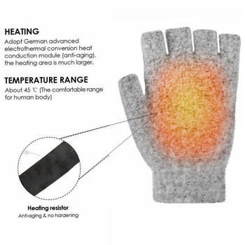 Ηλεκτρικά θερμαινόμενα γάντια Θερμαντήρες χεριών Γάντια Θερμοσίφωνο Επαναφορτιζόμενο USB Επαναχρησιμοποιούμενο Φορητός υπολογιστής χειμερινής θέρμανσης για γυναίκες άνδρες