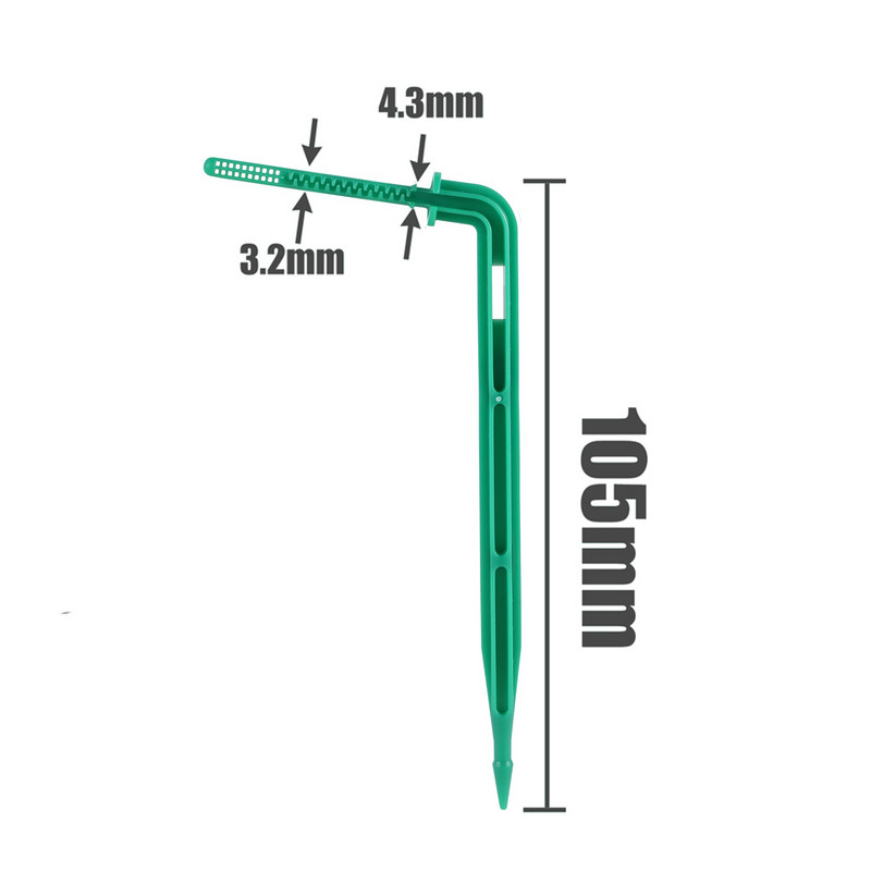 Arrow Dripper Оранжерия Система за капково напояване Саксийни растения Поливане на градина Микро напояване за 3/5 мм маркуч 50 бр.