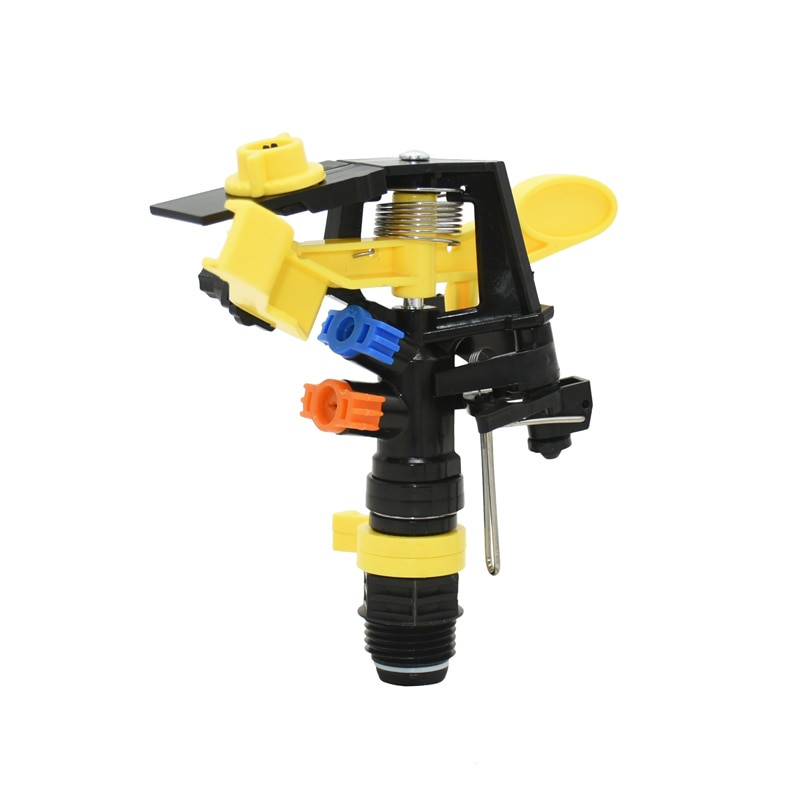 1/2" 3/4" мъжки селскостопански пръскачки Въртящи се дюзи Градинска регулируема Рокерна пръскачка Двойни водни дюзи Напоителна трева 1 БР.