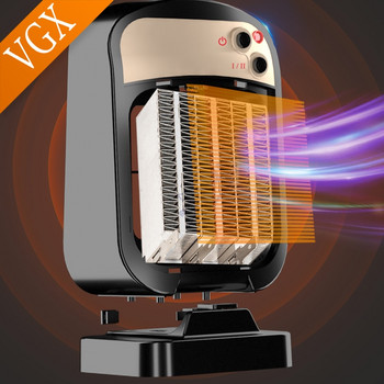 Φορητός ηλεκτρικός θερμαντήρας χώρου VGX Ηλεκτρικός θερμαντήρας χεριών 1200W Ασφαλής και αθόρυβος κεραμικός ανεμιστήρας για προσωπική χρήση στο γραφείο στο σπίτι