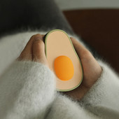 Χειμερινές εκπτώσεις Θερμαντήρας τσέπης Avocado Θερμαντήρας χεριών 4000mAh Ηλεκτρικός επαναφορτιζόμενος φορτιστής τηλεφώνου Power Bank Kawaii Hand Warmer Δώρο 1 τεμ.