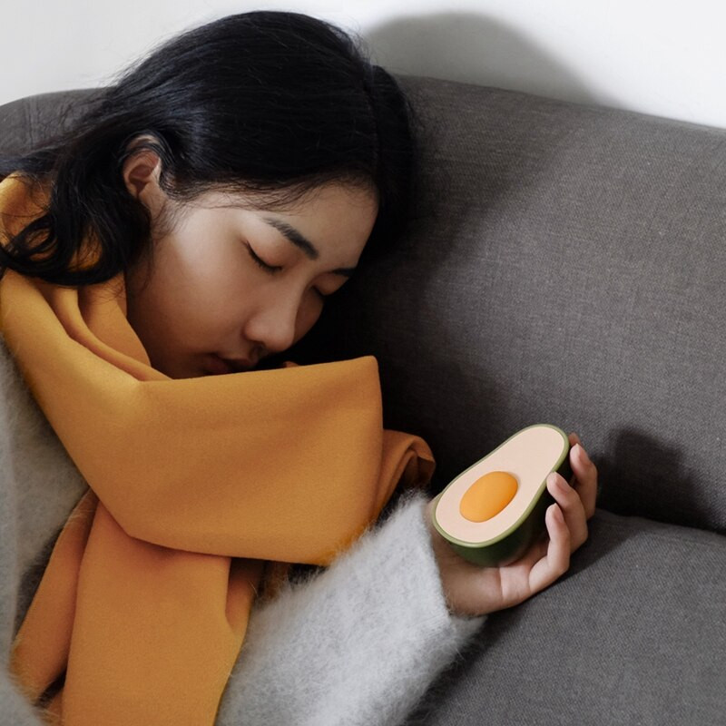 Зимна разпродажба Авокадо Джобен нагревател Нагревател за ръце 4000mAh Електрически акумулаторен телефон Power Bank Зарядно устройство Kawaii Нагревател за ръце Подарък 1 бр.