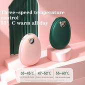 Θερμαντήρας χεριών USB Power Bank Επαναφορτιζόμενος ηλεκτρικός θερμαντήρας χεριώνMini θερμαντήρας τσέπης πολλαπλών λειτουργιών Ψηφιακή οθόνη κινουμένων σχεδίων