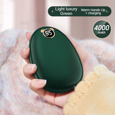 Θερμαντήρας χεριών USB Power Bank Επαναφορτιζόμενος ηλεκτρικός θερμαντήρας χεριώνMini θερμαντήρας τσέπης πολλαπλών λειτουργιών Ψηφιακή οθόνη κινουμένων σχεδίων