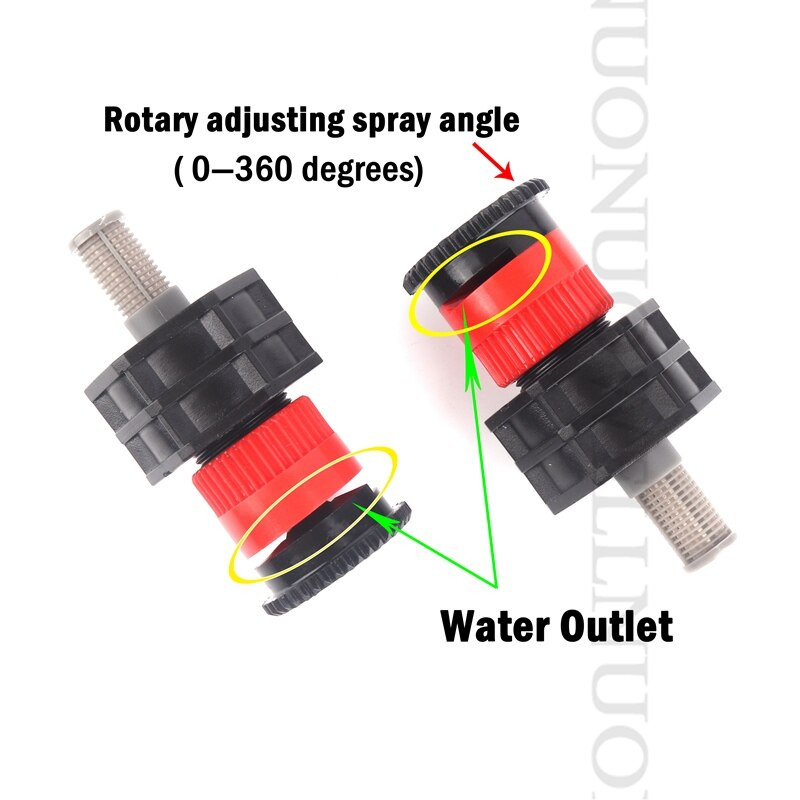 5PCS 1/2" регулируем ъгъл на градинска тревна площ Земеделие Микро спрей Напояване Спринклер Автоматично поливане Охлаждаща дюза