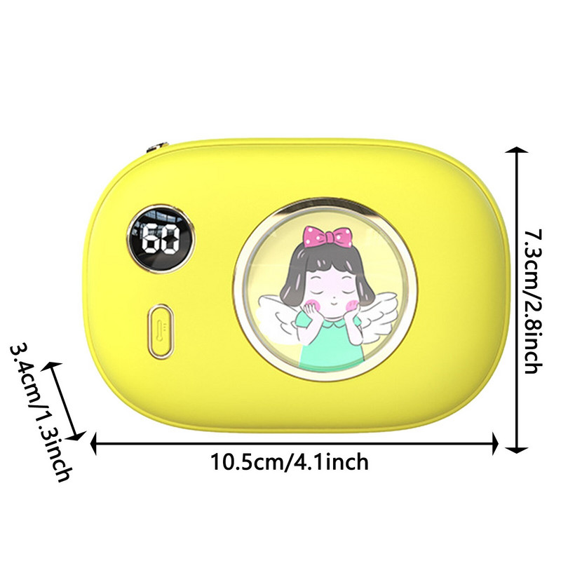 USB Две-в-едно Управление Топло Бебе Зареждане Ръчно затопляне Акумулаторна Електрическа Нагревател Затоплящо Зимно Двустранно Отопление Дълъг Джоб