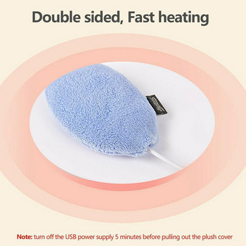 Θερμαντήρες χεριών USB Plug and Play Ηλεκτρικός θερμαντήρας χεριών με βελούδινο κάλυμμα Mini θερμαντήρας χεριών Ηλεκτρικός θερμαντήρας