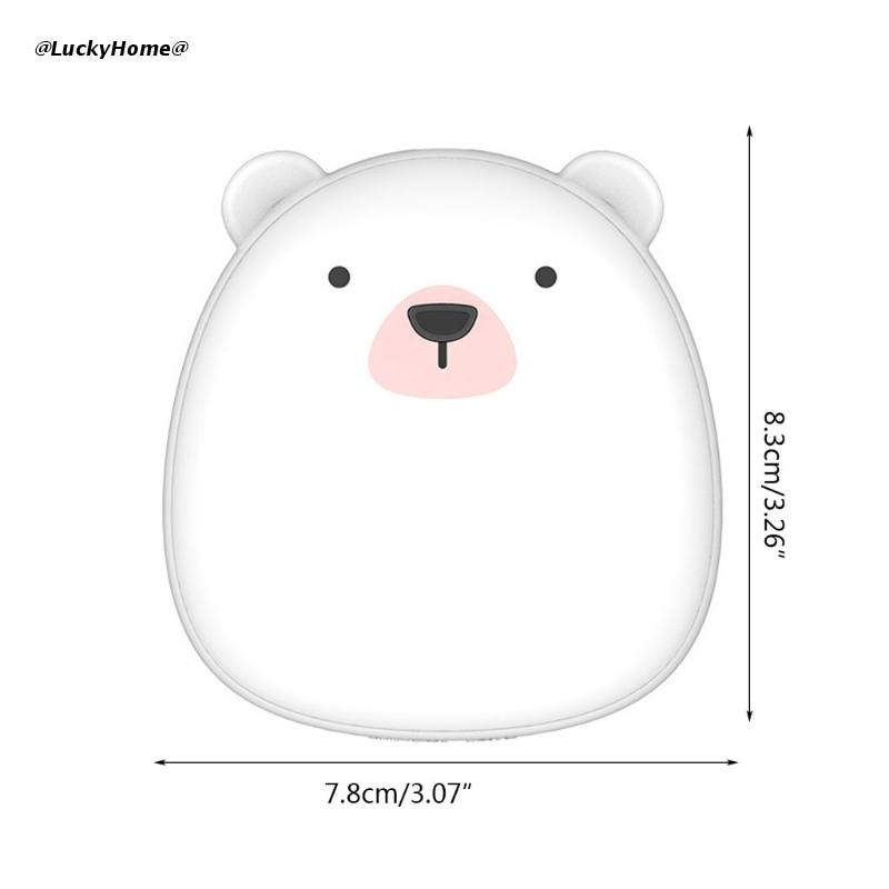 Сладък анимационен пингвин Полярна мечка Електрически нагреватели за ръце USB акумулаторна двустранна нагревателна джобна захранваща банка нагревател