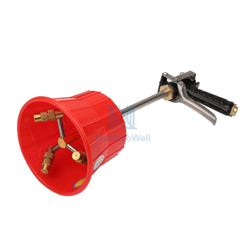 Селскостопанска пулверизираща дюза Плодово дърво Тип подаване на въздух Пистолет за пръскане с голям обсег Бутална помпа Напояване с пестициди под високо налягане