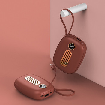 Θερμαντήρας χειρός τσέπης 10000 mAh Επαναφορτιζόμενος USB 2 σε 1 Ηλεκτρικός ζεστός χειρός Power Bank επαναχρησιμοποιούμενος φορτιστής τηλεφώνου Drop Shipping