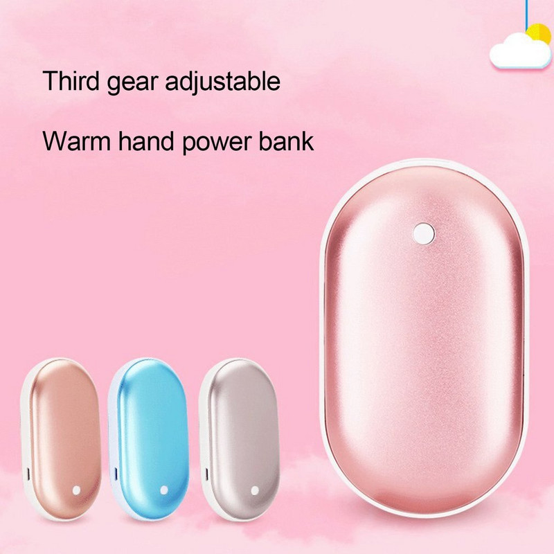 Зимен мини нагревател за ръце Нагревателна подложка Mobile Power USB Акумулаторен ръчен нагревател Нагревател Джобен анимационен електрически нагревател