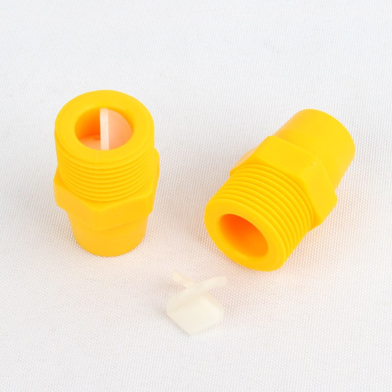 5 бр. 1/8"1/4"3/8"1/2"3/4" Пластмасова твърда дюза за пръскане с пълен конус Промишлено почистване Отстраняване на прах Овлажняване Метална обработка