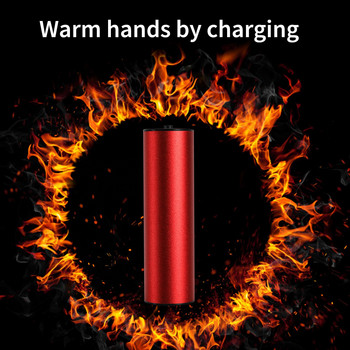 Φορητός μίνι θερμαντήρας χεριών 2 σε 1 USB επαναφορτιζόμενη πλακόστρωτη τσέπη Mobile Power Bank Επαναχρησιμοποιούμενος Ηλεκτρικός χειμερινός θερμαντήρας 2000mA