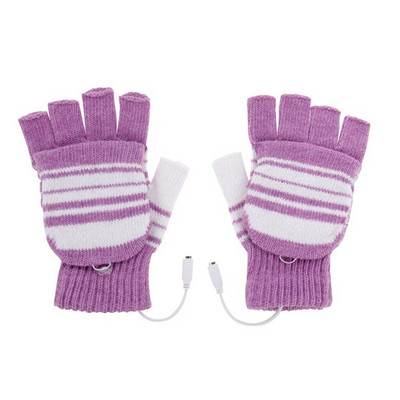 USB Θερμαινόμενα γάντια Winter Thermal Hand Warmer Electric Heating Glove for Indoor Office Bike Cycling Glove Safety 5V