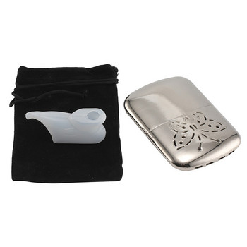 Handy Sleek Small Mini Size Portable επαναχρησιμοποιήσιμο μεταλλικό θερμαντήρα χεριών τσέπης για κυνηγό ποδοσφαίρου, χειμερινό σκι