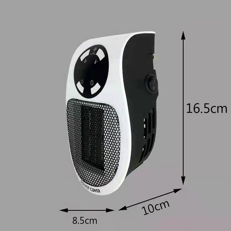 Преносим електрически въздушен топъл нагревател накрайник в стенен нагревател Стайна отоплителна печка Домакински дистанционен нагревател Радиаторна машина EU/US/UK Щепсел