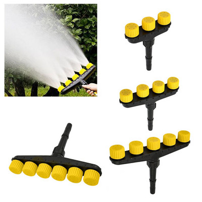 Спринклер за поливане на градинска трева 3/4/5/6 дюза за водна мъгла за 1` 1,2` маркуч Ръчна пръскачка за напояване на градината 1 бр.