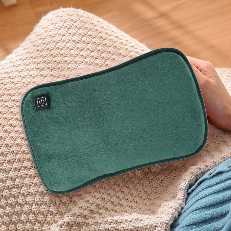 Акумулаторна бутилка за топла вода Електрическа USB чанта за гореща вода с плюшено покритие Преносима торбичка за гореща вода, нагревател за ръце и крака