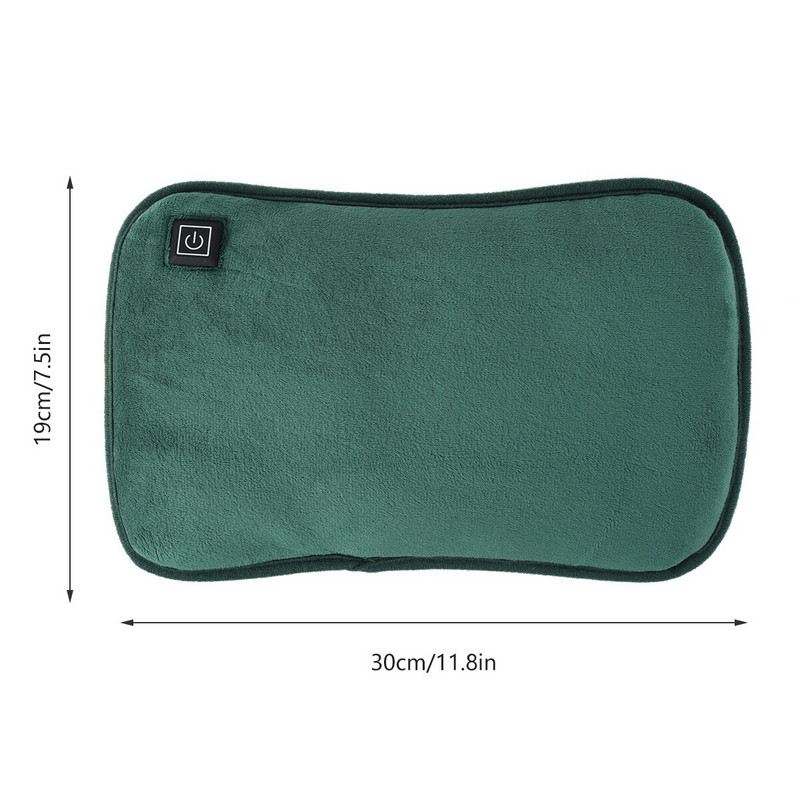 Акумулаторна бутилка за топла вода Електрическа USB чанта за гореща вода с плюшено покритие Преносима торбичка за гореща вода, нагревател за ръце и крака