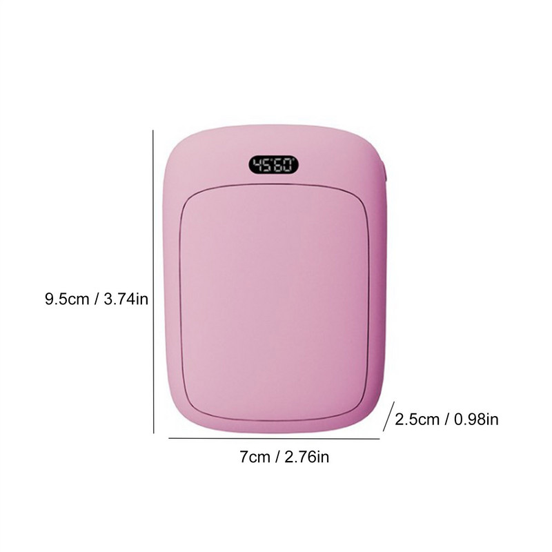 Преносим USB нагревател Акумулаторна електрическа нагревател за ръце през зимата Двустранно отопление Мини мобилен захранващ нагревател за ръце 2 в 1