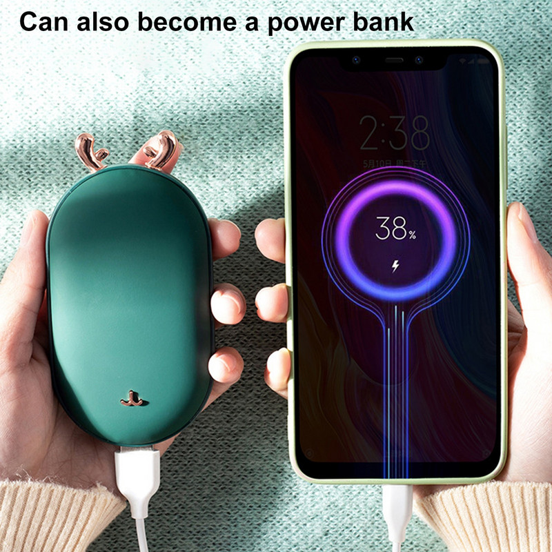 Висококачествен нагревател от алуминиева сплав Батерия Джобна нагревател Нагревател за ръце Бързо зареждане Устойчив преносим USB нагревател за ръце