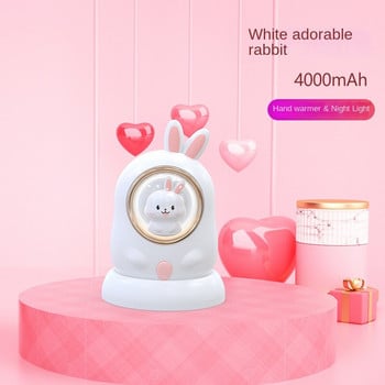 Νέο 2022 Cartoon Hand Warmer USB Charging Cute Night Light Bank Power Bank Στολίδι Επιτραπέζιου υπολογιστή χαριτωμένος κατοικίδιος επαναφορτιζόμενος