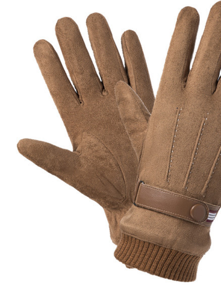 Мъжки ръкавици от еко велур